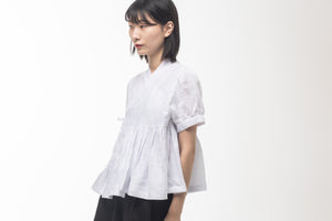 Mokpangit and puffed sleeve blouse