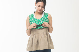 Round neck Green dot vest